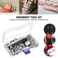thumbnail image 4 of 100 Pcs Kit d'Outils à Illets 1/2 Pouce avec Outils d'Installation et Étui de Rangement pour Tissu Toile Bâches Rideau Vêtements Cuir, 4 of 8