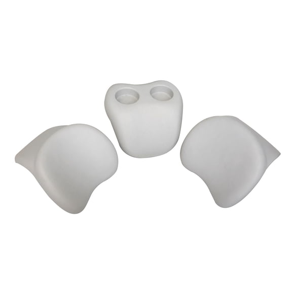 COMFORT HEAD REST AND GLASS HOLDER SET, FOR AQUA MARINA mSPA HOT TUB AND SPA SERIES, ORIGINAL, GENUINE, comes with 2 pieces of Comfort Head Rests and One Piece of Glass Holder.