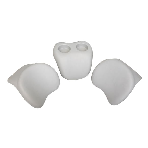 ENSEMBLE APPUIE-TÊTE CONFORT ET PORTE-VERRE, POUR LA SÉRIE AQUA MARINA mSPA HOT TUB AND SPA, est livré avec 2 pièces d'appui-tête confort et une pièce de support en verre.