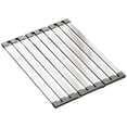 thumbnail image 2 of Birdeem Panier de Drainage pour Évier de Cuisine, Étagère de Rangement en Acier Inoxydable, Panier de Rangement Pliable Rétractable pour Évier de Cuisine, Paniers de Rangement pour Organiser, 2 of 9