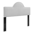 thumbnail image 1 of Modway Dawn Full/Queen Modern Performance Velvet Headboard in Light Gray, 1 of 7