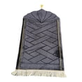 thumbnail image 4 of GROWTH TANK Portable Prayer Rug Blanket 65Cmx110cm Foldable Prayer Mat for Wedding Hajj Home Black, 4 of 9
