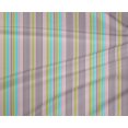 thumbnail image 3 of oneOone Tissu Polyester Lycra Tissu à Rayures Multicolores Imprimé au Mètre 56 Pouces de Large, 3 of 3