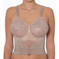 thumbnail image 1 of Women's Rago 2202 Lacette Longline Wireless Expandable Cup Bra (Mocha 48D), 1 of 4