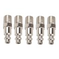 thumbnail image 1 of Bgsha Male Thread Plug Adapter Air Hose Fittings NPT 1/4 INCH Quick Coupling Release, 1 of 9