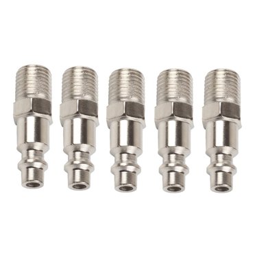 Bgsha Male Thread Plug Adapter Air Hose Fittings NPT 1/4 INCH Quick Coupling Release