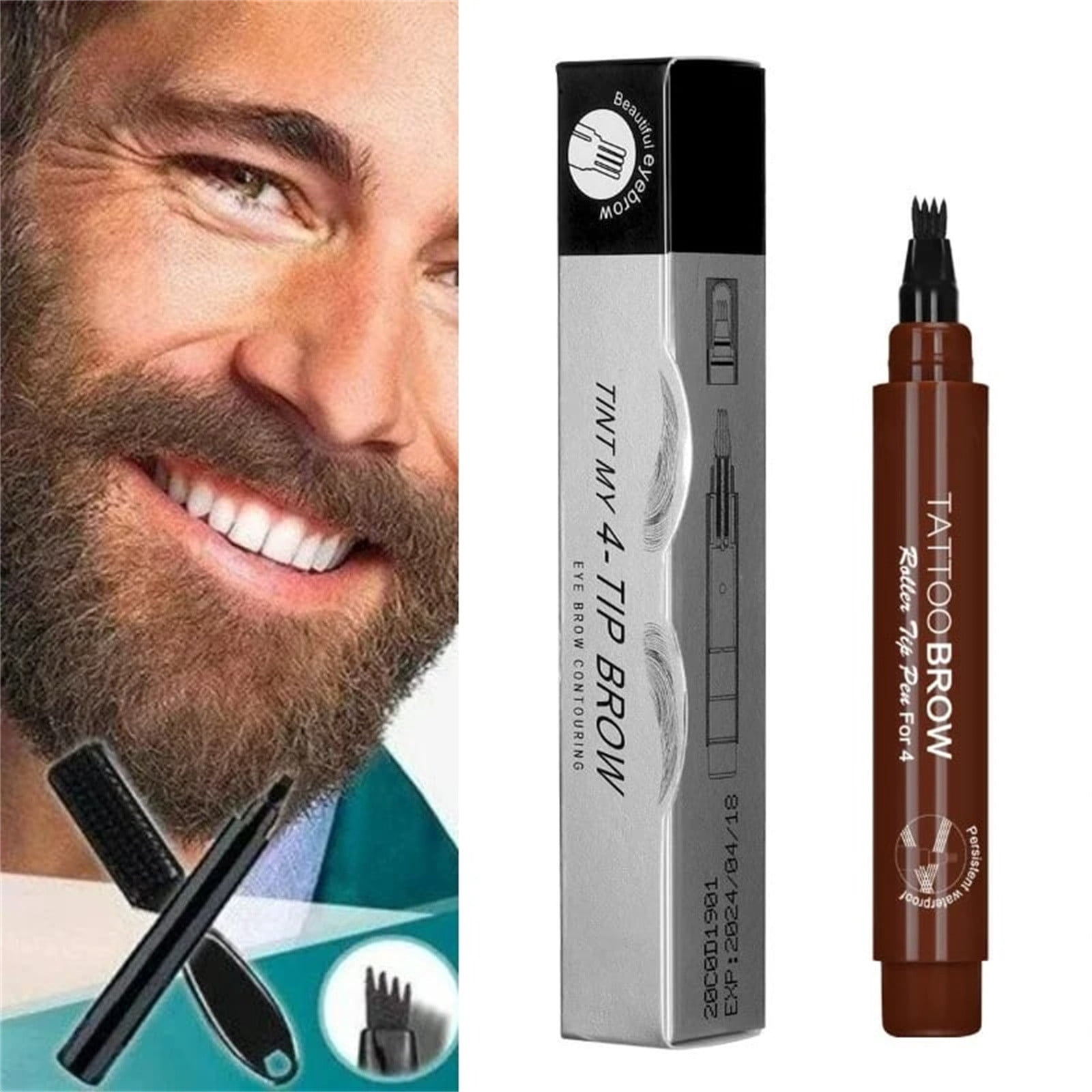 Dvkptbk Trousse de Stylo de Remplissage pour Barbe Déco Maison