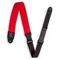 thumbnail image 1 of Levy's Leathers Right Height Guitar Strap with RipChord Quick Adjustment Technology; 2" Wide Cotton - Red (MRHC-RED), 1 of 5