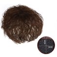 thumbnail image 2 of Short Curly Hair Top Wig Piece Ladies Fluffy Simulation Wig Piece for Middle-Age, 2 of 4