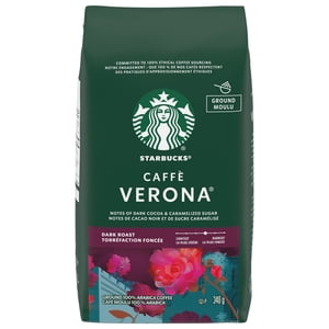 STARBUCKS Caffé Verona Sac à café noir au sol rôti