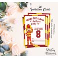 thumbnail image 5 of Darling Souvenir White Birthday Invitation Card Printable Fill or Write In Blank Invites Party Supplies Pack Of 28 5 x 7 Inches, 5 of 5