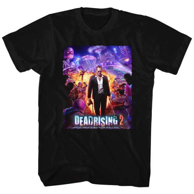 Dead Rising 2 Survival Horror Video Game Zombie Film Purple Action Adult T-Shirt