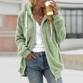 thumbnail image 1 of Birdeem Mode Chandail à Fermeture Éclair à Col en V pour Femmes, Manches Longues, à Capuche, Blouse, Chandail, 1 of 1