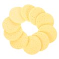 thumbnail image 1 of Miangastore Face Cleansing Sponges Yellow 10Pcs 3.14X3.14X0.39In, 1 of 8