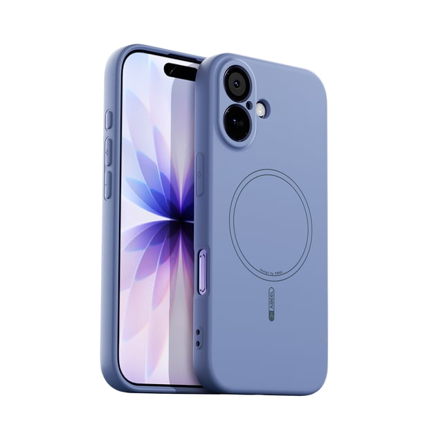 GadgetCom Magnetic Case Compatible with Apple iPhone 17, Liquid Silicone Cover Shell With Camera Protection