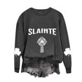 thumbnail image 2 of Saint Patrick Shirt Chandail à Col Rond pour Femmes Imprimé Fête de la Saint-Patrick à Manches Longues Fête de la Saint-Patrick Shirt, 2 of 4
