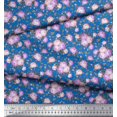 thumbnail image 3 of Soimoi Poly Georgette Fabric Leaves & Rose Floral Decor Fabric Printed Yard 52 Inch Wide, 3 of 3