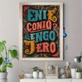 thumbnail image 4 of Enif Coniog Typography Canvas Wall Art 15.75x11.81 Inches, 4 of 8