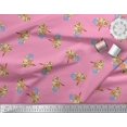 thumbnail image 2 of Soimoi Cotton Voile Fabric Wool & Cat Animal Printed Fabric 1 Yard 56 Inch Wide, 2 of 3