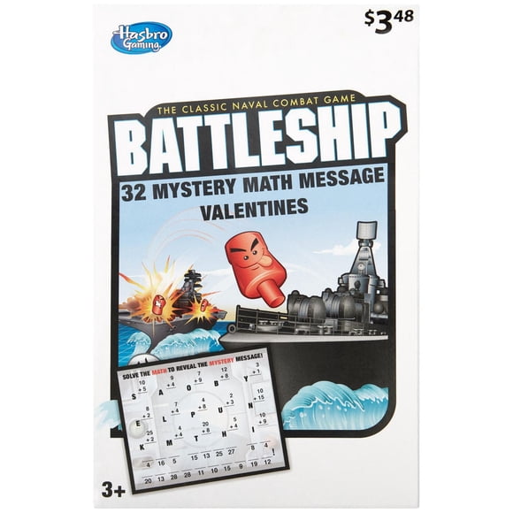 Cartes Battleship Valentines, 32 pièces, cartes d'échange en classe