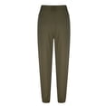 thumbnail image 4 of Womens Solid Color Comfortable Leisure Pants Waistband Sweatpants Pants Length Pants, 4 of 7