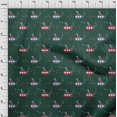 thumbnail image 3 of oneOone Polyester Lycra Teal Green Fabric Submarine & Fish Ocean Craft Projects Decor Fabric Printed By The Yard 56 Inch Wide, 3 of 4
