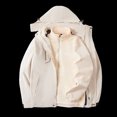 thumbnail image 4 of LSLJS Manteau Chaud d'Hiver Coupe-Vent Trois-en-un pour Femmes pour Sports de Plein Air (Blanc, TTTG), 4 of 5