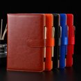 thumbnail image 4 of Notebook Plain Vintage Transverse Button Jotter Jotter Take Keep Diary Journals Paper Halloween Thanksgiving Gift Business Brown, 4 of 9
