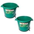 thumbnail image 1 of Farm Innovators HT-200 16 Gallon Heated Animal Water Bucket, Green (2 Pack), 1 of 8