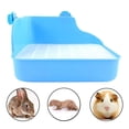 thumbnail image 4 of Grande Toilette pour Lapin - Bouton en Maille Bleu, 4 of 8
