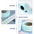 thumbnail image 3 of KAKOWELY 3 Rolls Blank Sticky Labels Blank Label Sticker Classification Label Stickers Tabs Stickers,0.43X"X0.39"X0.04", 3 of 4