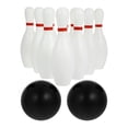 thumbnail image 1 of CUITING Ensemble de Jeu de Quilles Kids pour Enfants de 2 à 5 Ans - 10 Quilles et 2 Boules, 1 of 5