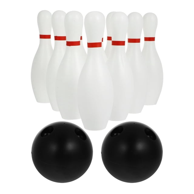 CUITING Ensemble de Jeu de Quilles Kids pour Enfants de 2 à 5 Ans - 10 Quilles et 2 Boules
