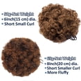thumbnail image 4 of Afro Kinky Curly Hair Bun Extension Puff Chignon Hairpiece With Drawstring Messy Updo Synthetic For Women, 4 of 6