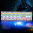 thumbnail image 4 of Mechanical Keyboard, Generous Game Keyboard With Retro Round  Keyboard  For Game, 4 of 8