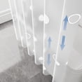 thumbnail image 4 of Sentmoon Rideau de Douche Blanc le Rideau de Douche en Matériau EVA A du Poids au Bas le Rideau de Douche Est Imperméable et Ne Nécessite Pas de Perçage Il Est Équipé de Crochets Blanc, 4 of 8