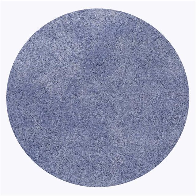 HomeRoots 349787 8 ft. Round Polyester Purple Area Rug