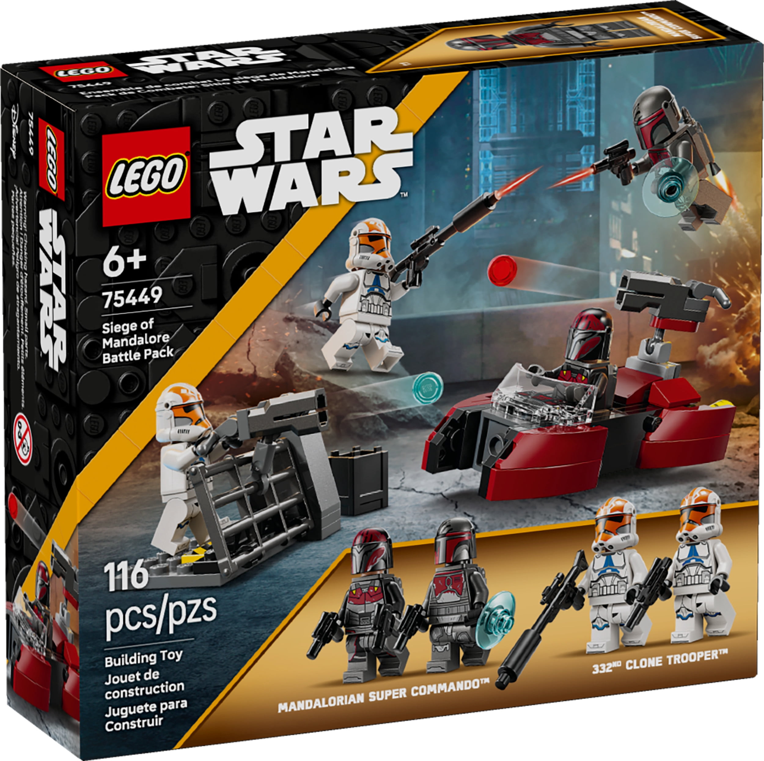 LEGO Star Wars Ensemble de Combat Le Siège de Mandalore, Ensemble 75449