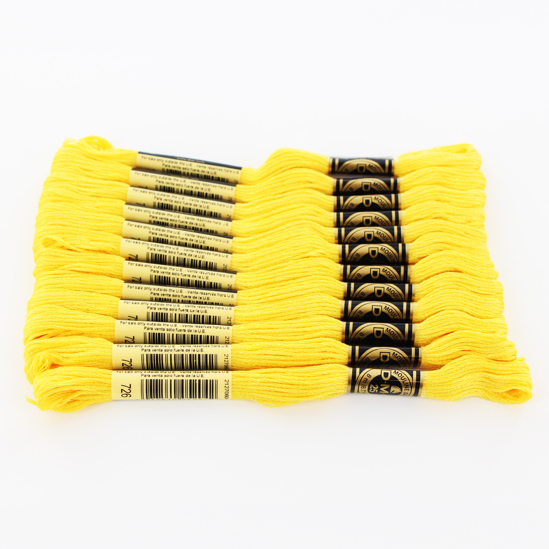 DMC coton 6 brins fil à broder 8 m (8.7 yd) jaune