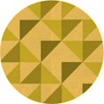 thumbnail image 1 of Ahgly Tapis de Zone Rond Lavable en Machine Intérieur Transitionnel Brun Doré Foncé, 5 Pieds Rond, 1 of 7