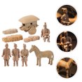 thumbnail image 4 of Lot de 3 Mini Terracotta Warriors PVC Décoration Cadeau pour Enfants Décoration Maison, 4 of 9