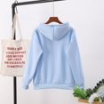 thumbnail image 1 of Women's Casual Solid Color Dinosaur Print Long-Sleeved Pullover Hooded Tops, 1 of 4