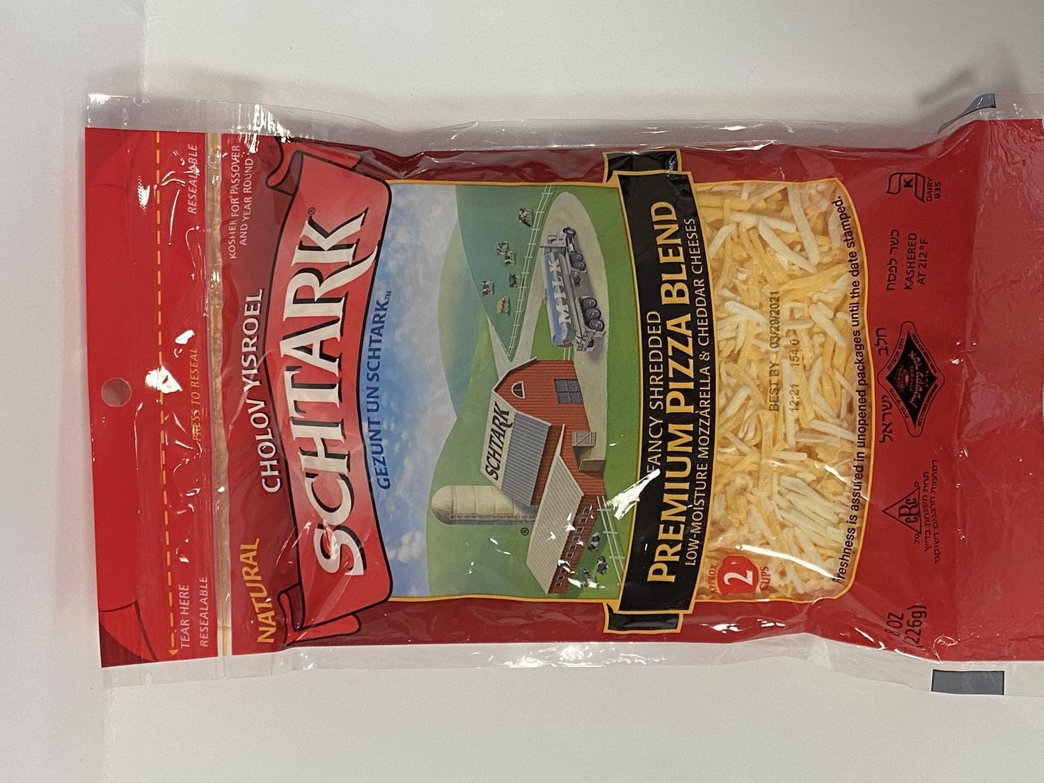 Fromage à pizza de qualité supérieure râpé Schtark