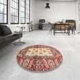 thumbnail image 3 of Ahgly Company Indoor Rectangle Abstract Fire Brick Red Oriental Area Rugs, 2' x 4', 3 of 6