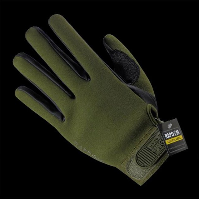 Rapid Dominance T08-PL-OLV-04 All Weather Shooting Glove, Olive - Extra Large