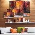 thumbnail image 4 of Designart Road in Beautiful Autumn Forest Canvas Wall Art, 4 of 4