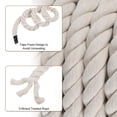 thumbnail image 4 of Unique Bargains Tug of War Rope 1 Inch x 50 Feet Natural Thick Cotton Rope Twisted Cotton Rope, White, 4 of 7