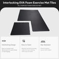 thumbnail image 3 of BalanceFrom Puzzle Exercise Mat with EVA Foam Interlocking Tiles (Black), 3 of 12