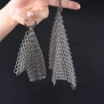 thumbnail image 3 of Cast Iron Cleaner Chain Mail Scrubber,Premium 316 Stainless Steel Chainmail Scrubber, 3 of 4