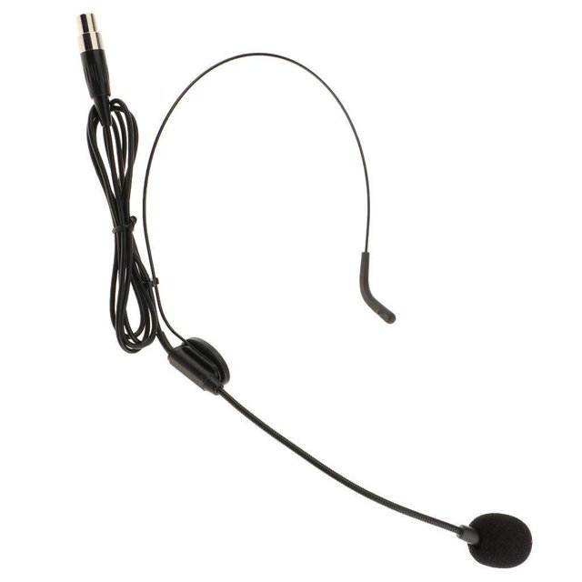 pitrice Ear Hook Omni-Directional Boom Head Worn Microphone XLR 4Pin